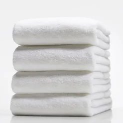 Drap de bain blanc - 158 x 220 cm - 100 % coton 400 g/m² Pour chariot-douche Crystal