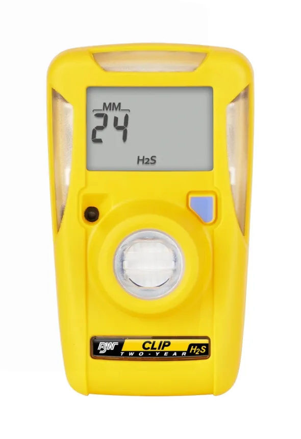 Détecteur monogaz BW Clip - H2S - jetable - garantie 2 ans hydrogène sulfuré - 0-100 ppm - sans affichage