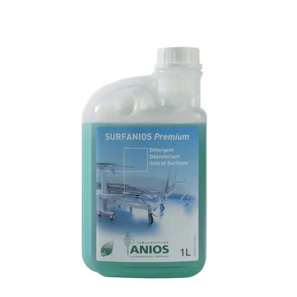 Détergent désinfectant concentré SURFANIOS Premium - 1 carton de 12 flacons doseurs de 1 l