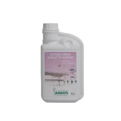 Détergent désinfectant concentré ANIOS SURACTIF Marine - 1 carton de 12 flacons doseurs de 1 l