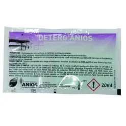 Détergent désinfectant concentré DETERG'ANIOS - 1 carton de 500 sachets de 20 ml