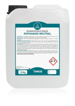 Détergent désinfectant Kophanios neutral - 1 carton de 4 bidons de 5 kg