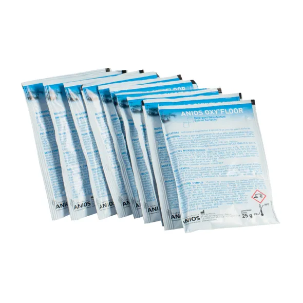 Détergent désinfectant à large spectre ANIOS OXY'FLOOR - 1 carton de 100 sachets de 25 g