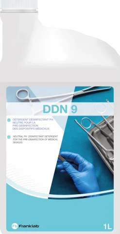 Détergent désinfectant neutre DDN 9 - 12 bidons de 1 l