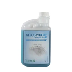 Détergent 5 enzymes pour traitement manuel et automatiques 1 carton de 12 flacons doseurs 1L-