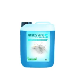 Détergent 5 enzymes pour traitement manuel et automatique 1 carton de 4 bidons de 5L + 1 pompe 25 ml-