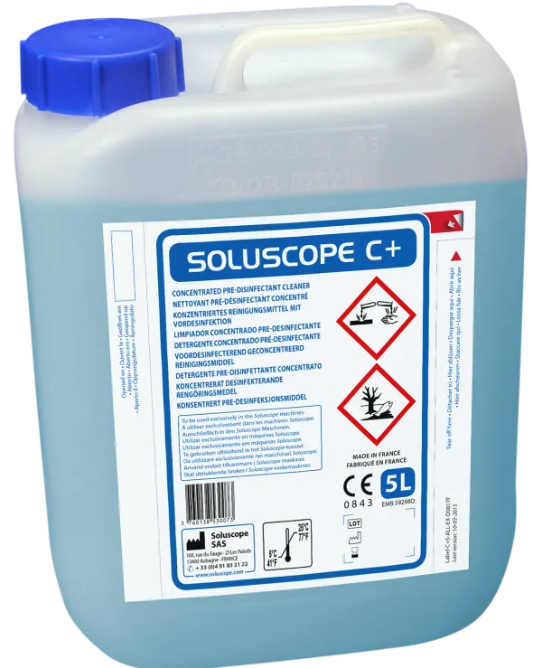 Détergent pré-désinfectant Soluscope C - 1 carton de 2 bidons de 5L-
