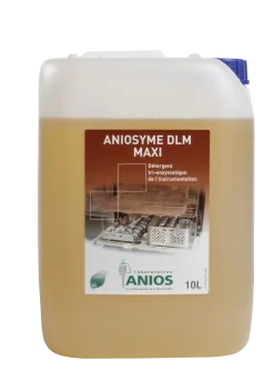 Détergent tri-enzymatique alcalin doux Aniosyme DLM Maxi - 1 carton de 1 bidon de 10L -