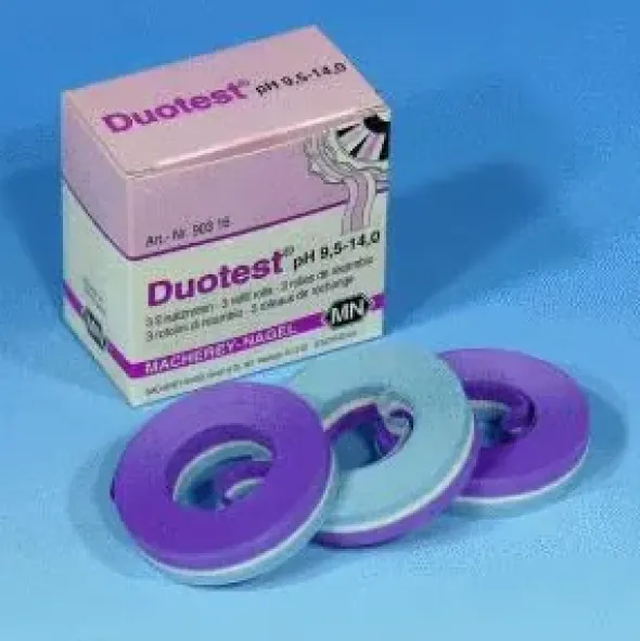 Duotest pH 9,5-14,0, recharge de 3 rouleaux, quantité de commande minimum 2 paquets