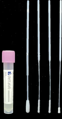 Ecouvillon stérile nasopharyngé floqué avec 3 ml de milieu VIRUS INACTIVE x 100