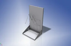 Egouttoir 450 mm pour 2 bassins et couvercles - 2 urinaux - dimensions : l. 450 x p. 350 x h. 770 mm - hors montage