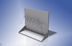 Egouttoir 900 mm pour 5 bassins et couvercles - 4 urinaux - dimensions l. 900 x p. 350 x h. 770 mm - hors montage
