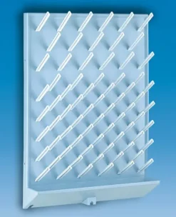 Egouttoir ps gris clair longueur 450 mm hauteur 630 mm 72 tiges ø 16 mm