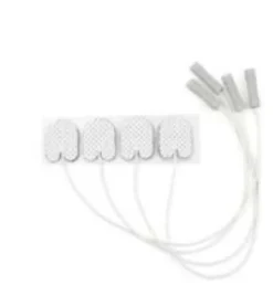 ELECTRODE ADHESIVE 20X15MM-MINIFIL15CM-MALE 0,7MMTP-12PCS