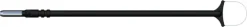 Electrode anse en tungstène - Ø 15 mm - droite - l. 135 mm - emmanchement Ø 4 mm