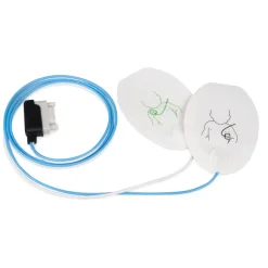 Electrodes de défibrillation préconnectées, pédiatrique