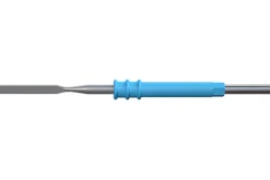 Electrode spatule monopolaire antiadhésive - lot de 10 - droite - 2,3 x 19 mm - l. 50 mm - emmanchement Ø 2,4 mm