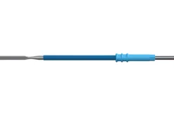 Electrode spatule monopolaire antiadhésive - lot de 10 - droite - 2,3 x 19 mm - l. 83 mm - emmanchement Ø 2,4 mm