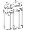 Ensemble Hospira 2 x 1,5 l pour rail standard Support double, 2 bocaux, 2 poches