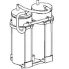 Ensemble Hospira 2 x 2 l pour rail standard Support double, 2 bocaux, 2 poches