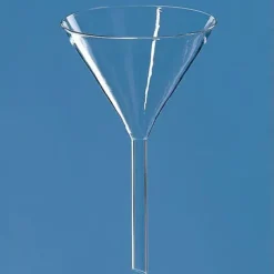 Entonnoir tige courte en verre borosilicaté angle 60° Ø 30 mm longueur tige 40 mm