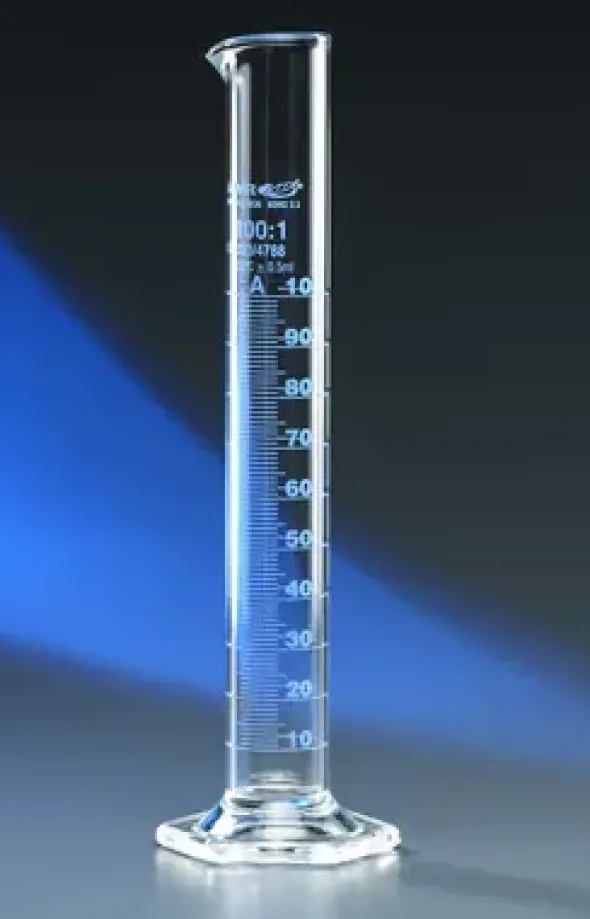 Eprouvette graduée forme haute cl à 100 ml x 2