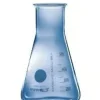 Erlenmeyer en verre borosilicaté 3 l col étroit gradué