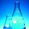 Erlenmeyer 500 ml col étroit verre borosilicaté 3.3 bord verseur gradué DIN ISO 1773 x 10