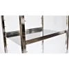 Etagère 2 bords relevés - inox - 305 mm