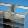 Etagère horizontale 25 5 x 5 niveaux boîtes 130 x 130 x 37 mm