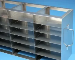 Etagère horizontale 30 5 x 6 niveaux boîtes 130 x 130 x 32 mm