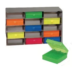 Etagère inox inox 8 emplacements pour boîte starstore 100 pour congélateur armoire