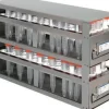 Etagère inox à tiroirs amovibles 160 emplacements pour tubes à centrifuger de 15 ml pour congélateur armoire