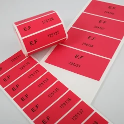 Etiquette de sécurité anti-fraude sans transfert avec numéro lot de 1000pcs