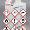 Etiquette ghs corrosive 26 x 26 mm x 1 rouleau de 500