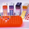 Etiquette tough-spots 9,5 mm coloris assortis en rouleau x 5000