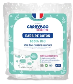 Family pads Carryboo en coton 100% bio - 3 cartons de 6300 pads