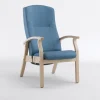 Fauteuil Belforma C - dossier inclinable - accoudoirs bec de canne bois
