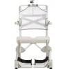 Fauteuil de douche bariatrique Etac Swift Mobil 2 inclinable par vérin à gaz - 4 roulettes à freins - lim. 160 kg - blanc
