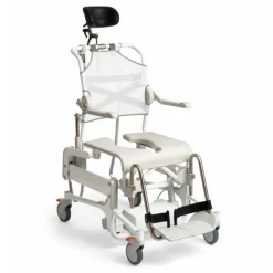 Fauteuil de douche et de toilettes motorisé Alto - supports bassin inclus - poids limite 160 kg
