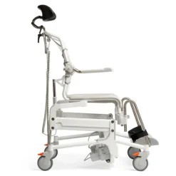 Fauteuil de douche et de toilettes motorisé Alto - supports bassin inclus - poids limite 160 kg