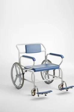 Fauteuil douche et toilettes autopropulsé XXL Mobile - largeur assise 71 cm, poids limite 325 kg