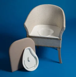 Fauteuil garde-robe bois Deluxe - hauteur fixe - ossature bois - poids limite 160 kg