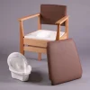 Fauteuil garde-robe bois Deluxe - ossature bois - poids limite 190 kg - marron