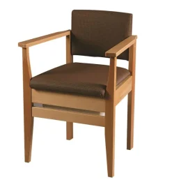 Fauteuil garde-robe bois Deluxe - ossature bois - poids limite 190 kg - marron