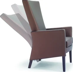 Fauteuil Iris C - dossier inclinable - accoudoirs tapissés