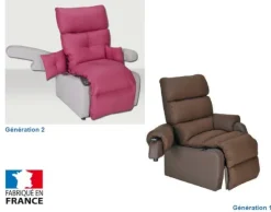 Fauteuil releveur Cocoon - motorisées - 2 l. (44/50 cm) + 2 p. assise (45/55cm) - dim. à préciser à lacommande