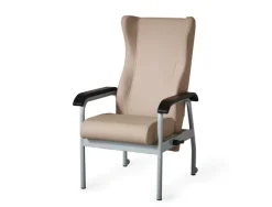 Fauteuil Relo - dossier inclinable - accoudoirs fixes PU - structure et accoudoirs métal époxy
