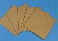 Feuille de liége compressé 300 x 300 x 6 mm épais x 5