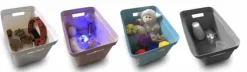 FiberGlow, 200 fibres optiques d’une longueur de 200 cm avec source lumineuse, Petite boîte des Sens :-l'Ouïe, l'odorat,
